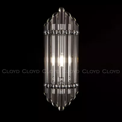 Бра Cloyd HARP W1 / выс. 50 см - хром (арт.20149) - фото, цена, описание, характеристики