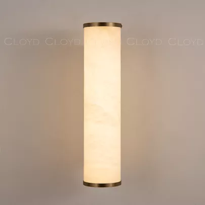 Бра Cloyd LERMONT-A W1 / выс. 30 см - алебастр - латунь (арт.20816) - фото, цена, описание, характеристики