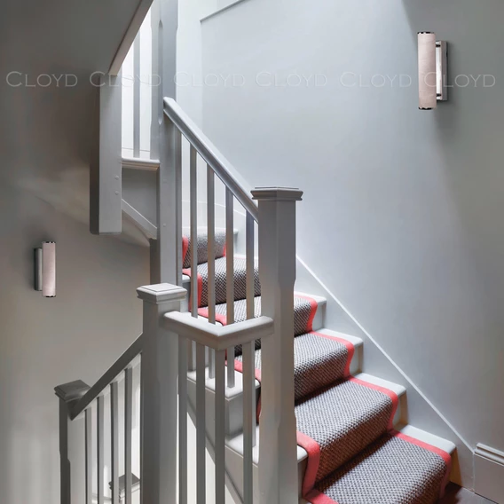 Бра Cloyd LERMONT-A W1 / выс. 30 см - алебастр - хром (арт.20207) - фото, цена, описание, характеристики