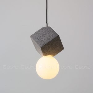 Подвесной светильник Cloyd AUSTA-B P1 / хром - серый бетон (арт.11149) - фото, цена, описание, характеристики