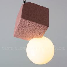 Подвесной светильник Cloyd AUSTA-B P1 / хром - розов.бетон (арт.11150) - фото, цена, описание, характеристики