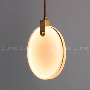 Подвесной светильник Cloyd BOSFOR-A P1 / Ø25 см - алебастр - латунь (арт.11164) - фото, цена, описание, характеристики