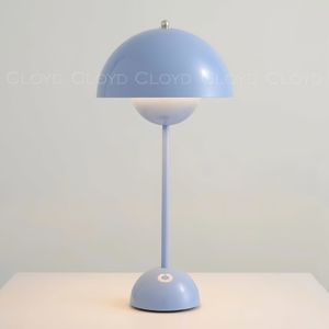 Настольная лампа Cloyd ERMA-B T1 / выс. 50 см - голубой (арт.30108) - фото, цена, описание, характеристики