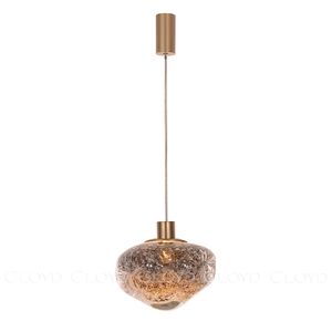 Подвесной светильник Cloyd VOCAL P1 / латунь - коричнев. стекло (арт.11344) - фото, цена, описание, характеристики