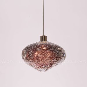 Подвесной светильник Cloyd VOCAL P1 / латунь - розовое стекло (арт.11346) - фото, цена, описание, характеристики