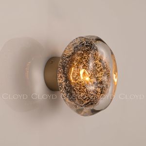 Бра Cloyd VOCAL W1 / латунь - коричнев. стекло (арт.20367) - фото, цена, описание, характеристики