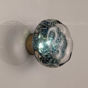 Бра Cloyd VOCAL W1 / латунь - синее стекло (арт.20369) - фото, цена, описание, характеристики