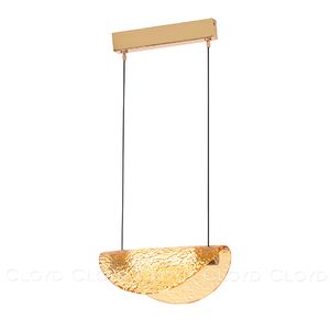 Подвесной светильник Cloyd CARUDO P1 / золото - янтарн. стекло (арт.11349) - фото, цена, описание, характеристики