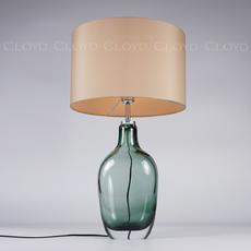 Настольная лампа Cloyd FOAM T1 / выс. 65 см - хром - зелен. стекло (арт.30102) - фото, цена, описание, характеристики