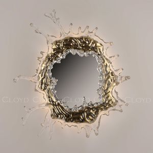 Зеркало Cloyd EVOKE-B Mirror / Ø88 см - золото (арт.50151) - фото, цена, описание, характеристики