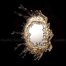 Зеркало Cloyd EVOKE-B Mirror / Ø88 см - золото (арт.50151) - фото, цена, описание, характеристики