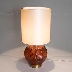 Настольная лампа Cloyd ARBUSS T1 / выс. 61 см - латунь - коричнев. стекло (арт.30119) - фото, цена, описание, характеристики