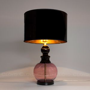 Настольная лампа Cloyd PONTIFICA T1 / выс. 61 см - латунь - розовое стекло (арт.30117) - фото, цена, описание, характеристики