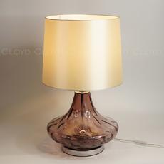 Настольная лампа Cloyd LEBEN T1 / выс. 61 см - хром - фиолетов.стекло (арт.30125) - фото, цена, описание, характеристики