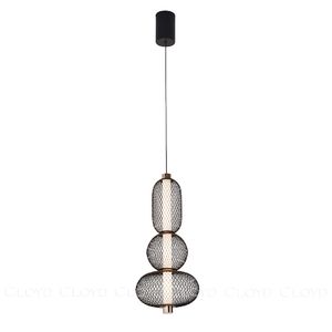 Подвесной светильник Cloyd SUPERNOVA-B P1 / выс. 50 см - черный/золото (арт.11486) - фото, цена, описание, характеристики