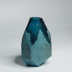Ваза Cloyd арт.50078 / выс. 22 см - синее стекло / серия 1599 - фото, цена, описание, характеристики