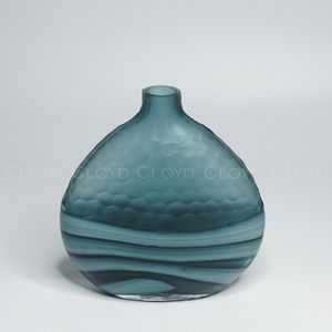 Ваза Cloyd арт.50083 / выс. 26 см - синее стекло / серия 1600 - фото, цена, описание, характеристики