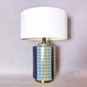 Настольная лампа Cloyd NOLENS T1 / выс. 63 см - керамика - латунь (арт.30141) - фото, цена, описание, характеристики
