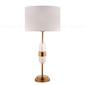Настольная лампа Cloyd MERROW-B T1 / выс. 71 см / белый абажур - латунь (арт.30079) - фото, цена, описание, характеристики