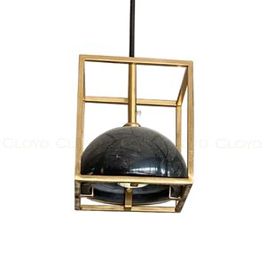 Подвесной светильник Cloyd TESSER P1 / латунь - черн.камень (арт.11089) - фото, цена, описание, характеристики
