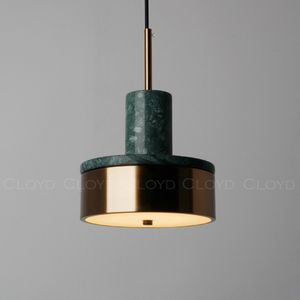 Подвесной светильник Cloyd ARTUS P1 / латунь - зелен.мрамор (арт.11056) - фото, цена, описание, характеристики