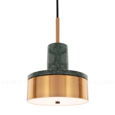 Подвесной светильник Cloyd ARTUS P1 / латунь - зелен.камень (арт.11056) - фото, цена, описание, характеристики