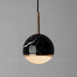 Подвесной светильник Cloyd LUNAR P1 / латунь - черн.мрамор (арт.11057) - фото, цена, описание, характеристики