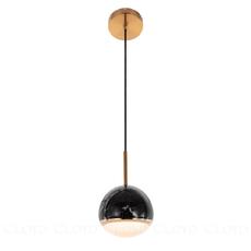 Подвесной светильник Cloyd LUNAR P1 / латунь - черн.камень (арт.11057) - фото, цена, описание, характеристики