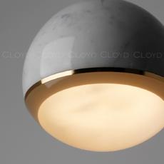 Подвесной светильник Cloyd LUNAR P1 / латунь - бел.мрамор (арт.11058) - фото, цена, описание, характеристики