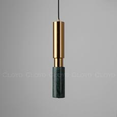 Подвесной светильник Cloyd SEQUEL P1 / латунь - зелен.камень (арт.10454) - фото, цена, описание, характеристики