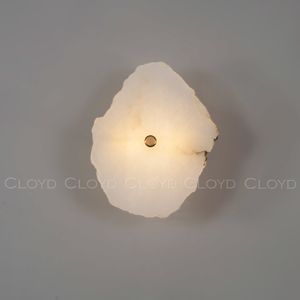 Бра Cloyd KNOSS W1 / Ø15 см - алебастр - латунь (арт.20268) - фото, цена, описание, характеристики