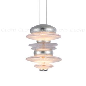 Подвесной светильник Cloyd GEFEST P2 / Ø15 см - серебро сусальн. (арт.10388) - фото, цена, описание, характеристики