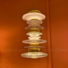 Подвесной светильник Cloyd GEFEST P3 / выс. 29 см - золото сусальн. (арт.10389) - фото, цена, описание, характеристики