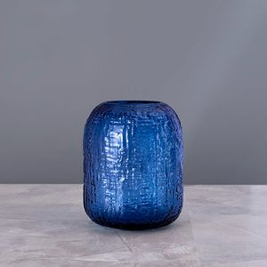 Ваза Cloyd KOWO Vase / выс. 17 см - синее стекло (арт.50019) - фото, цена, описание, характеристики