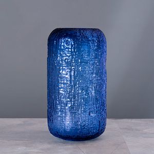 Ваза Cloyd KOWO Vase / выс. 27 см - синее стекло (арт.50020) - фото, цена, описание, характеристики
