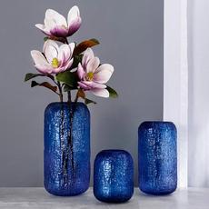 Ваза Cloyd KOWO Vase / выс. 34 см - синее стекло (арт.50021) - фото, цена, описание, характеристики