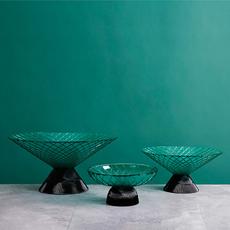 Ваза Cloyd MESO Vase / Ø20 см - зелен. стекло (арт.50022) - фото, цена, описание, характеристики