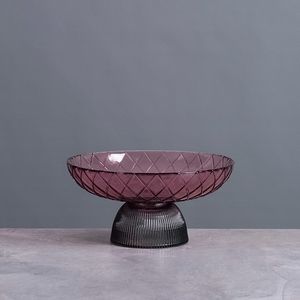 Ваза Cloyd MESO Vase / Ø20 см - фиолет. стекло (арт.50025) - фото, цена, описание, характеристики