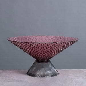 Ваза Cloyd MESO Vase / Ø35 см - фиолет. стекло (арт.50027) - фото, цена, описание, характеристики