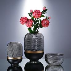 Ваза Cloyd DOTT Vase / выс. 21 см - сер. стекло (арт.50029) - фото, цена, описание, характеристики