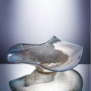 Ваза Cloyd BOYOMA Vase / шир. 42 см - сер. стекло (арт.50036) - фото, цена, описание, характеристики