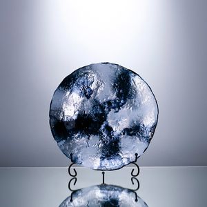Тарелка Cloyd MATENO Dish / Ø30 см - синее стекло (арт.50053) - фото, цена, описание, характеристики