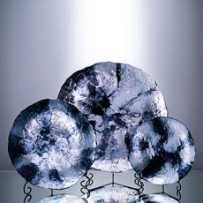 Тарелка Cloyd MATENO Dish / Ø30 см - синее стекло (арт.50053) - фото, цена, описание, характеристики